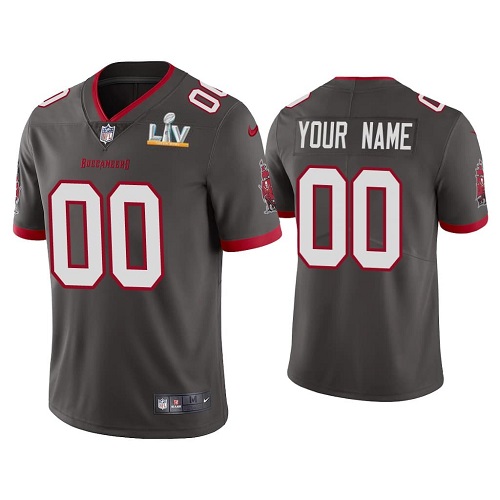 Men's Tampa Bay Buccaneers New Grey ACTIVE PLAYER 2021 Super Bowl LV Limited Stitched Jersey